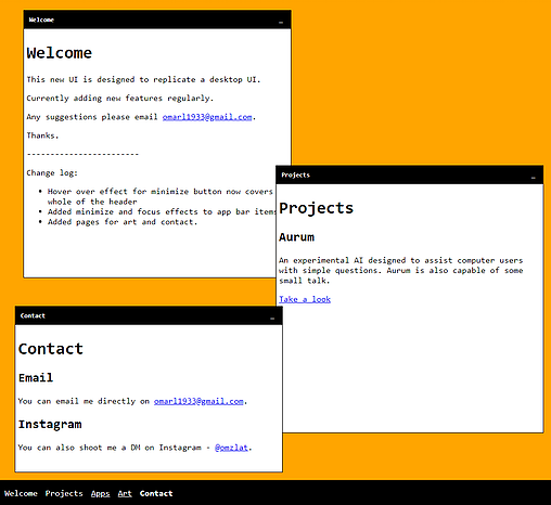 Window Website Design Screenshot